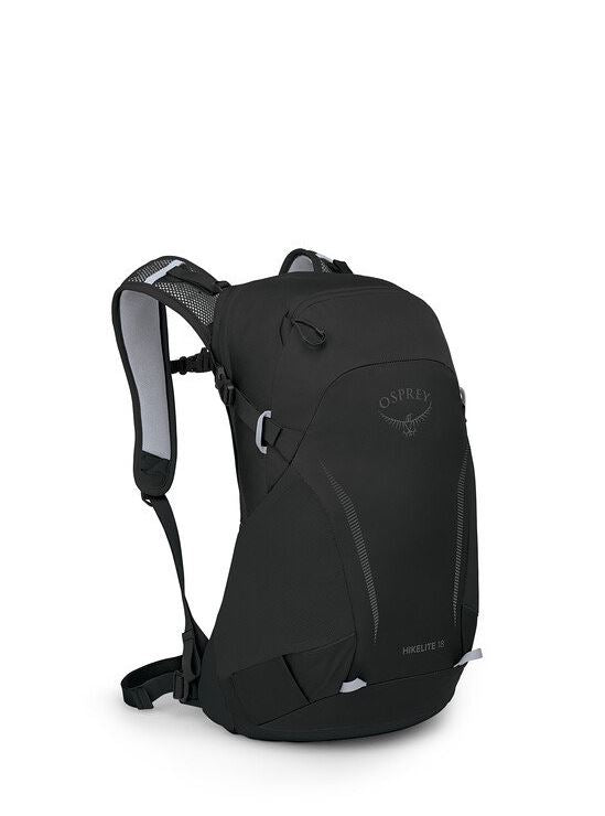 a photo of the osprey hikelite 18 in black, front view