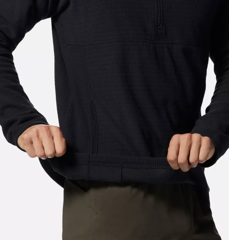 Mountain Hardwear Summit Grid Hoodie Men's, black, hem