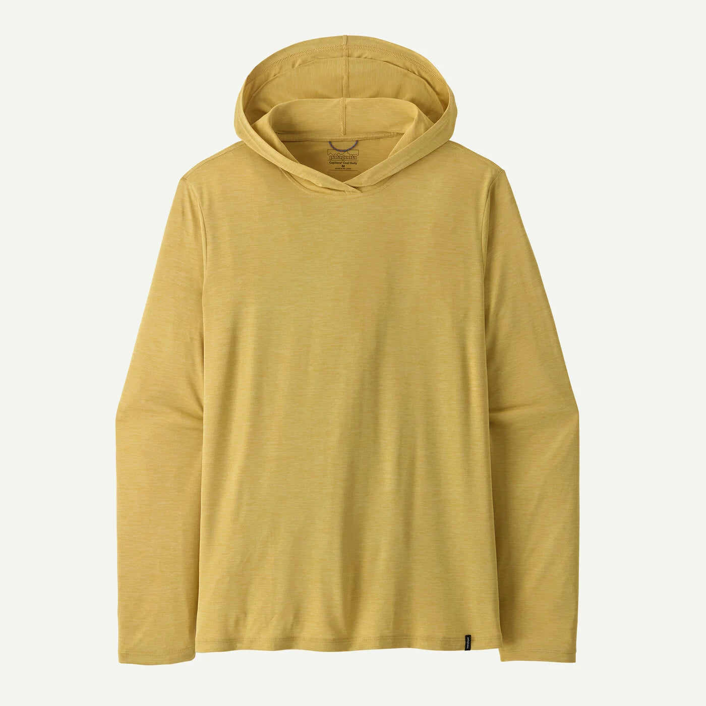 Yellow hoodie on a white background