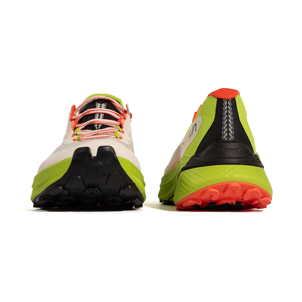 pair showing the heel of one and the toe of the other