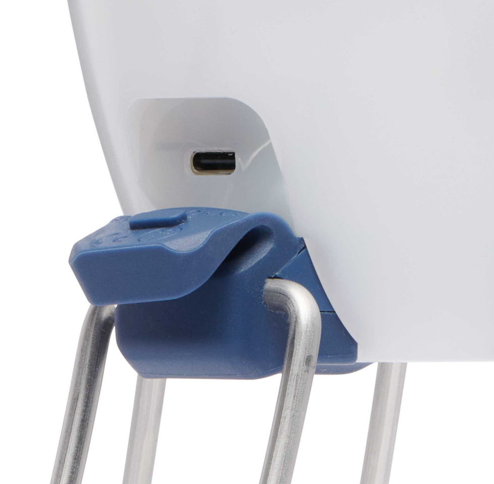 the black diamond orbiter 650 lantern showing the usb c port