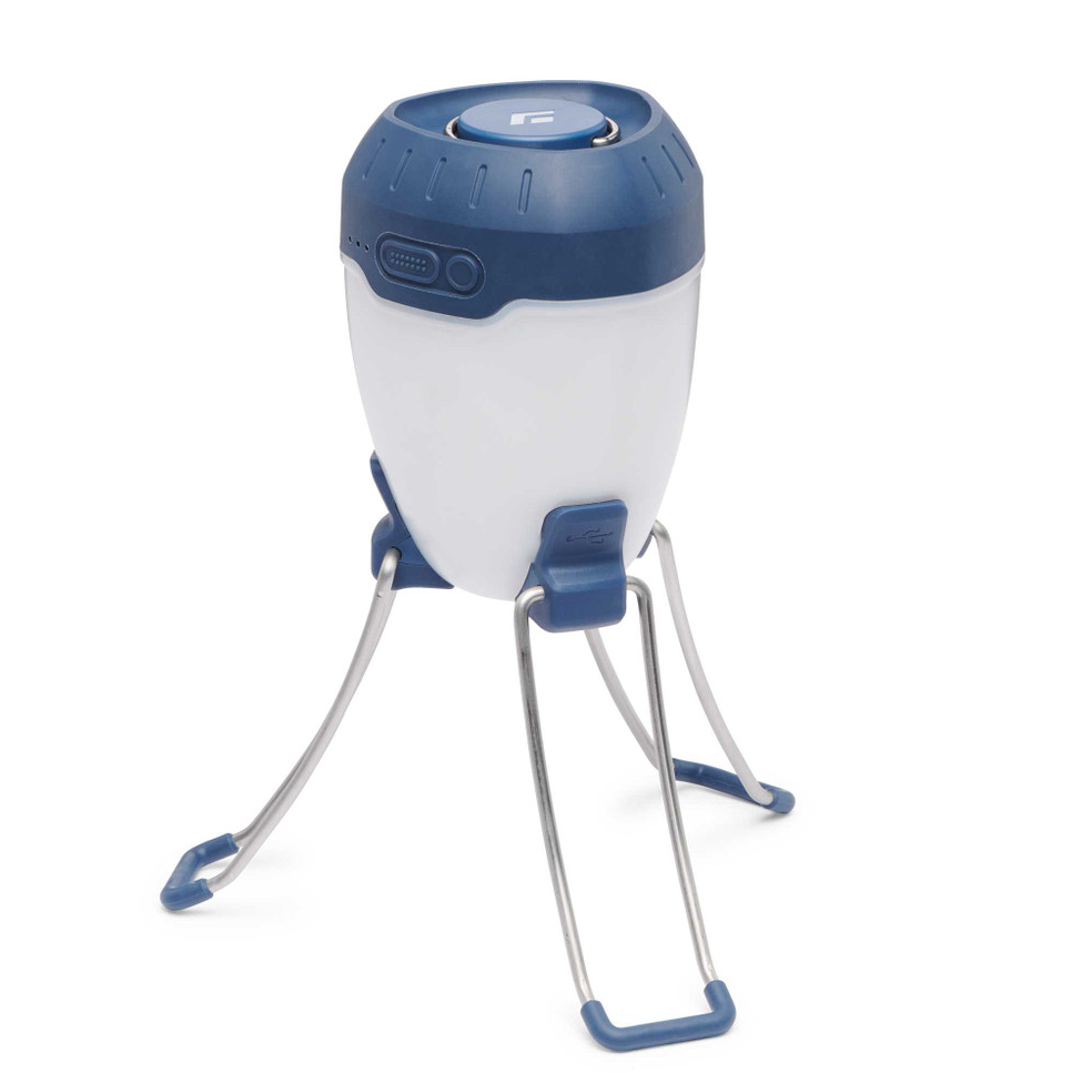 the black diamond orbiter 650 lantern shown with the legs extended