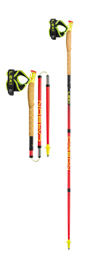 poles in a pair, one collapsed