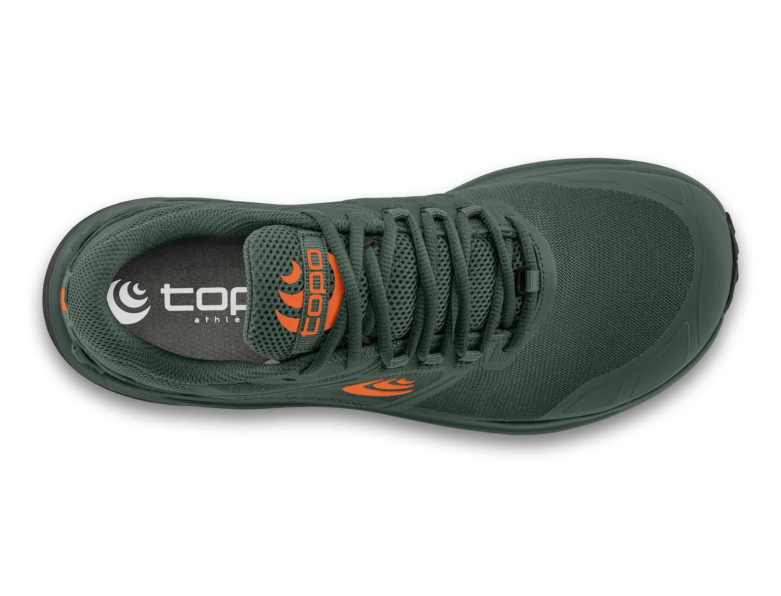 Topo Athletic Terraventure 4 Men's Trail Running Shoe top view, green