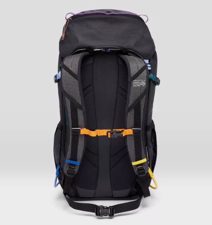 Mountain Hardwear Scrambler 25 Backpack, back side in black multi