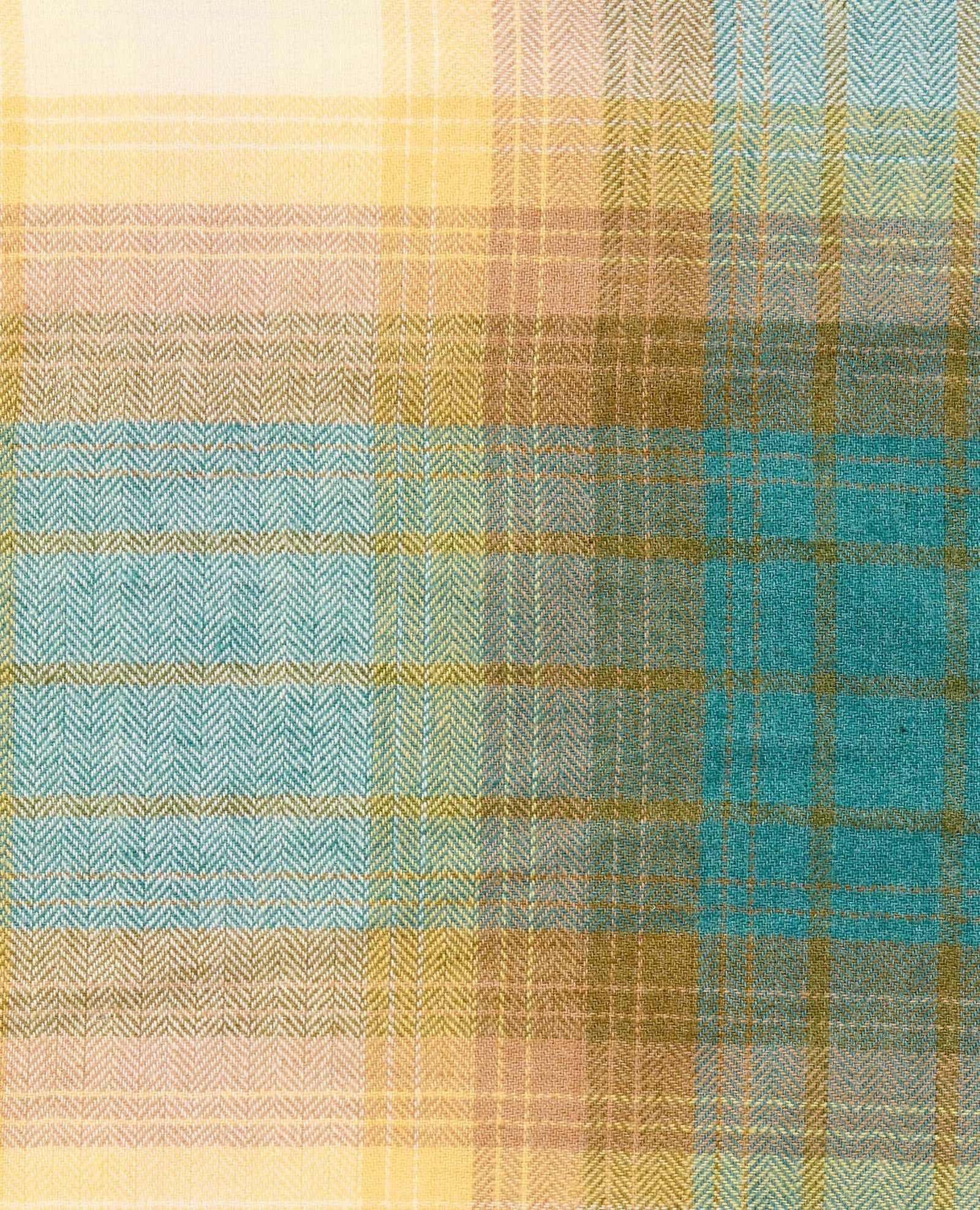 Toad & Co Re-Form Women's Flannel Shirt, color atlantic ombre, details