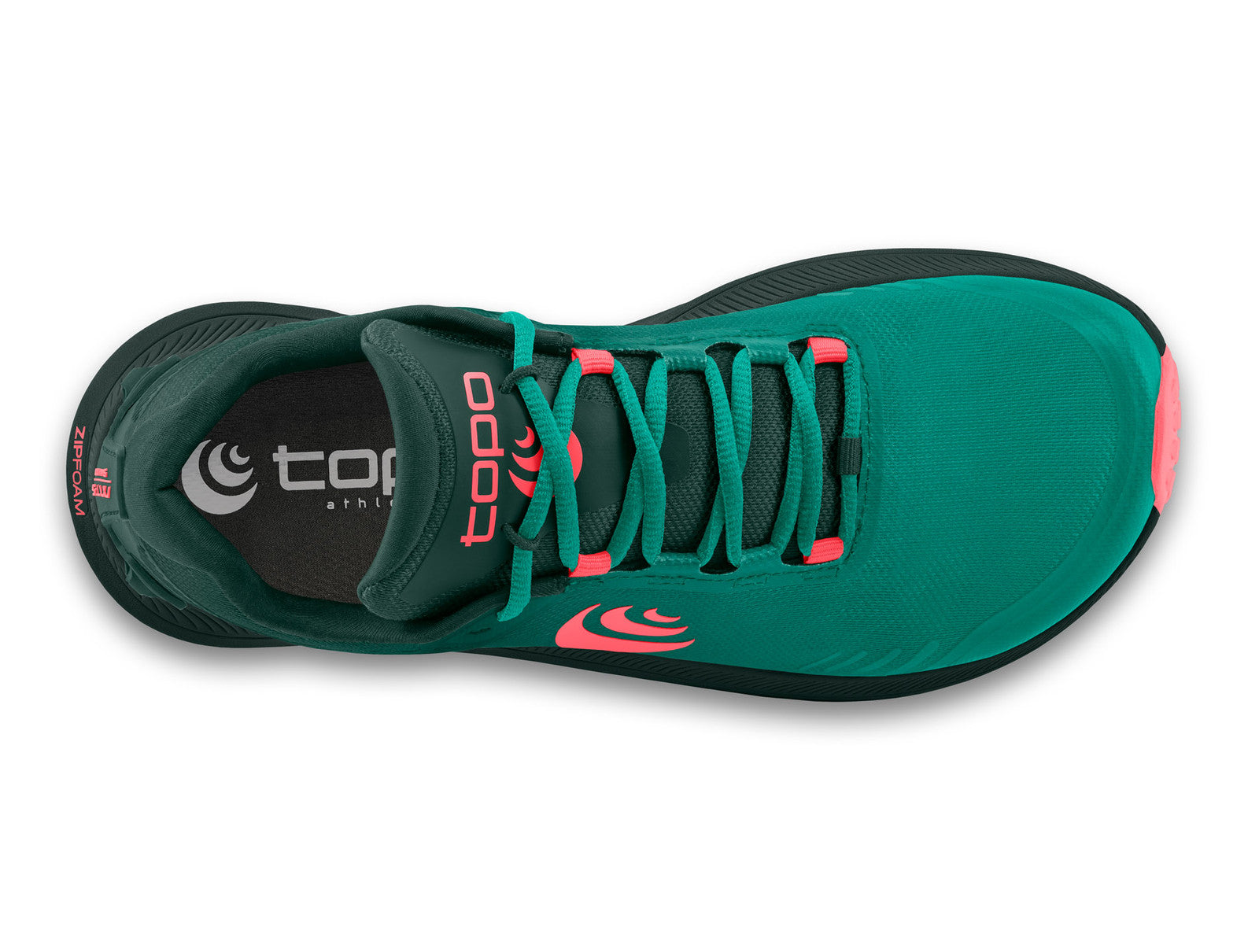 top view mt 5 womens, emerald-pink