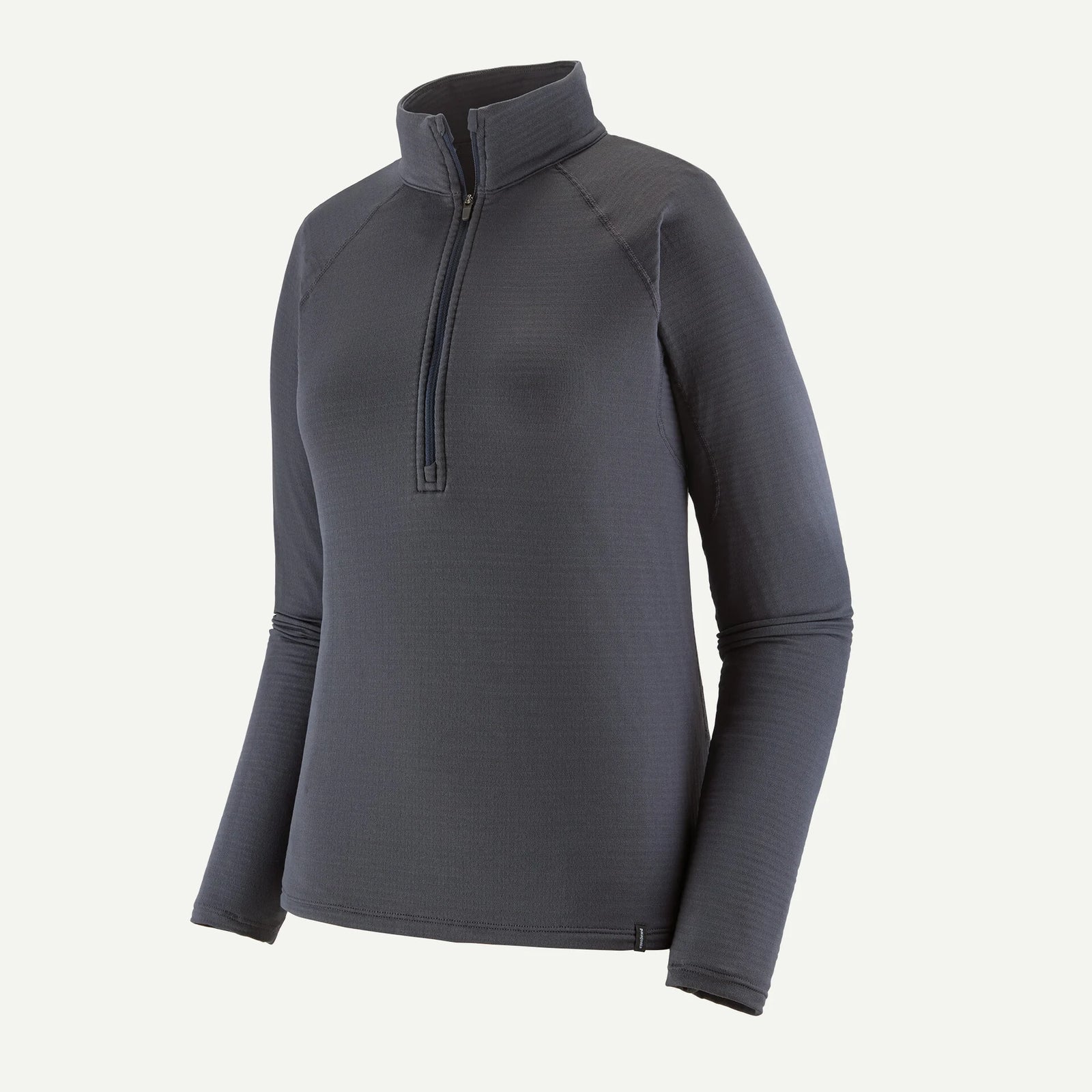 A women's long-sleeve quarter-zip pullover in a deep burgundy color, shown on a clean white background.