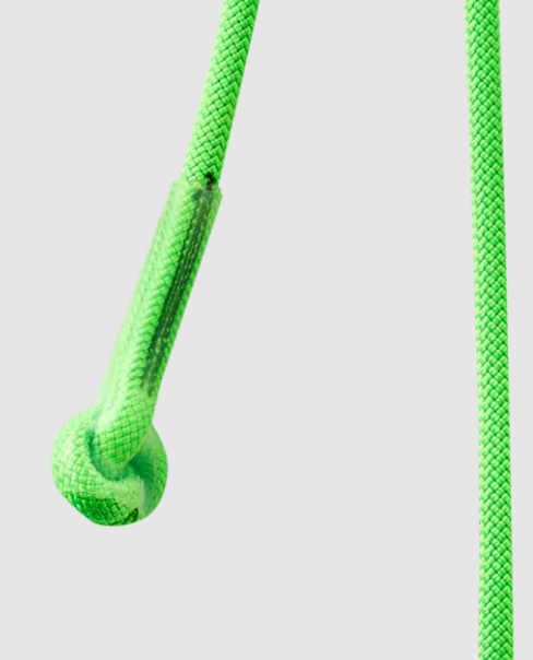 edelrid switch adjust lanyard close up of stopper knot