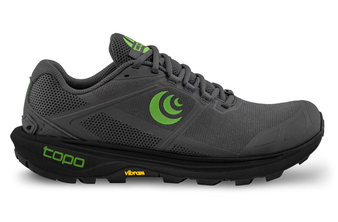 Topo Athletic Terraventure 4 Men's Trail Running Shoe, side view, green grey
