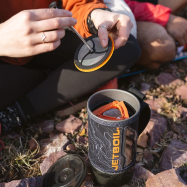 jetboil flash java being used by a model