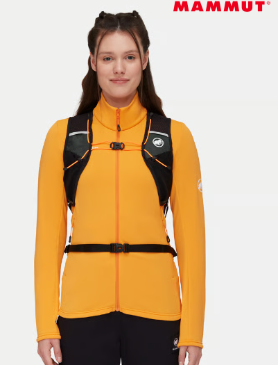 mammut aenergy 12 in black on a model front view