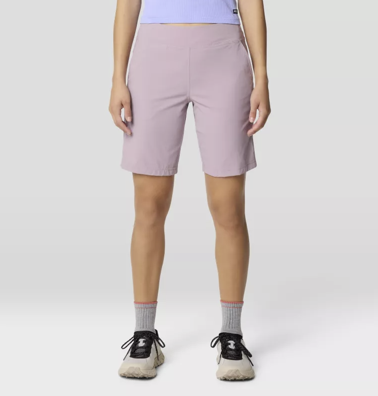 mountain hardwear womens dynama bermuda in daze front view on a model