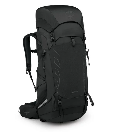 osprey talon 44 backpack black front view