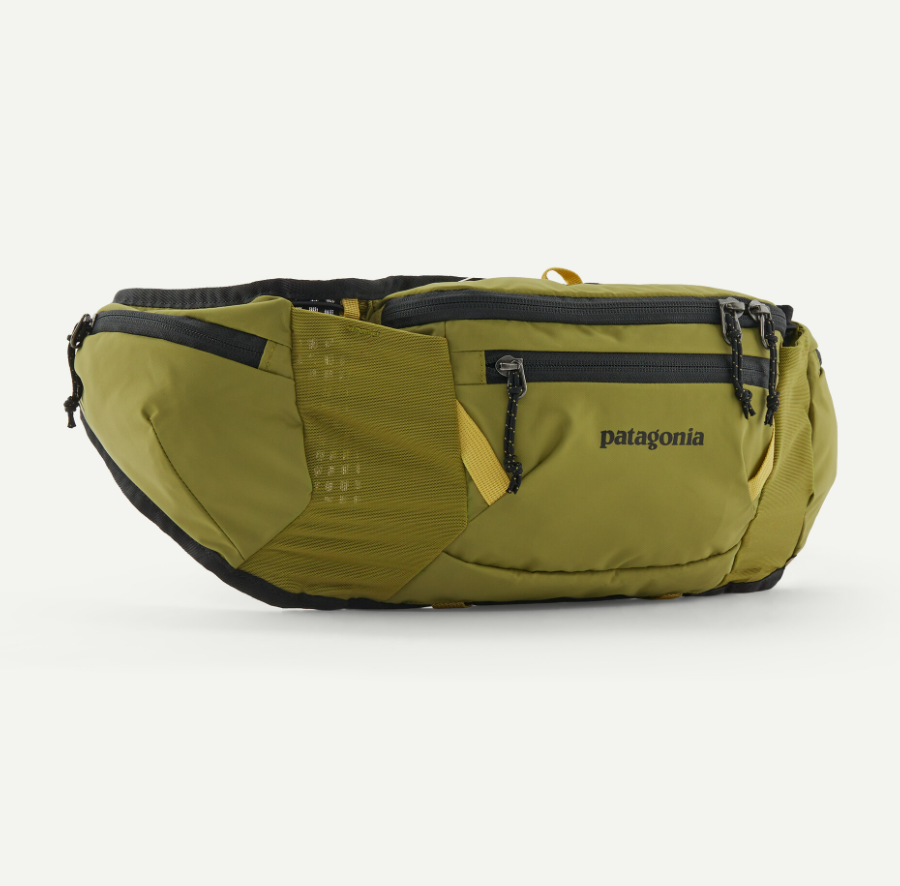 patagonia dirt roamer pack in graze green