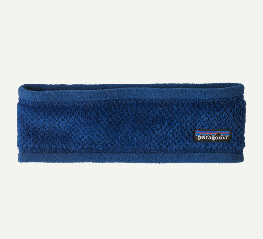 patagonia retool headband in cement blue