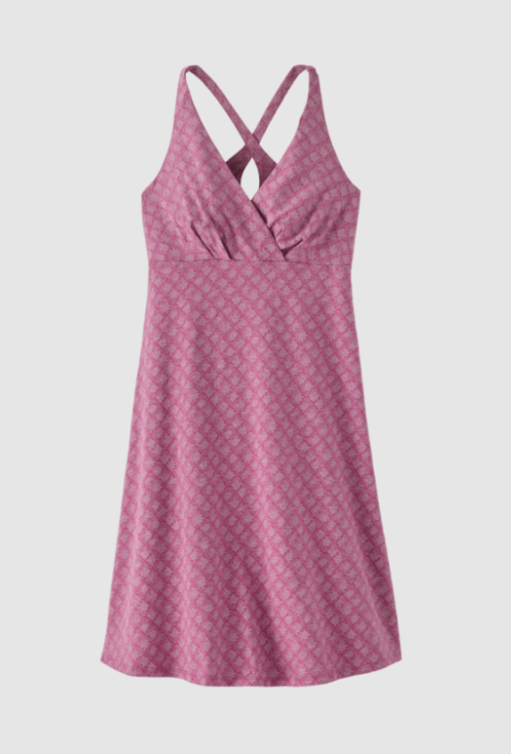 patagonia amber dawn dress in faded magenta