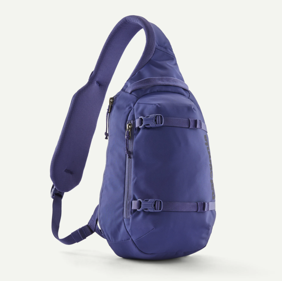 patagonia atom sling in solstice purple