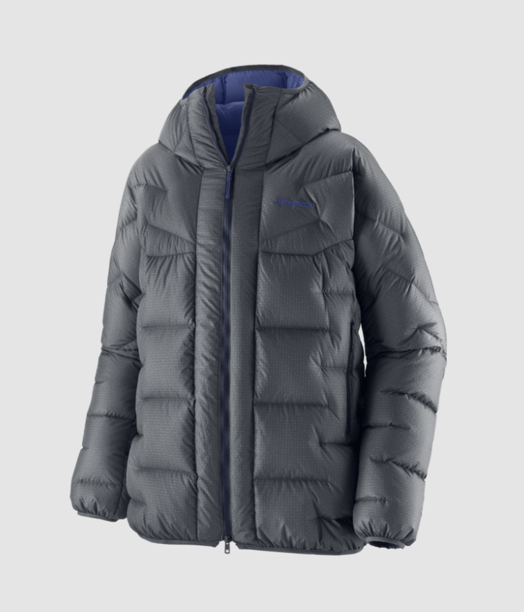 patagonia mens durable parka in smolder blue