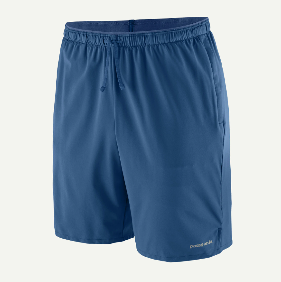 patagonia multi trail short in clement blue
