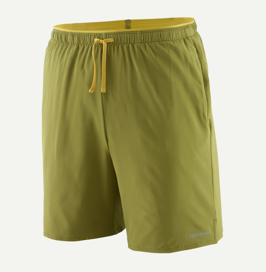 patagonia multi trail short in graze green