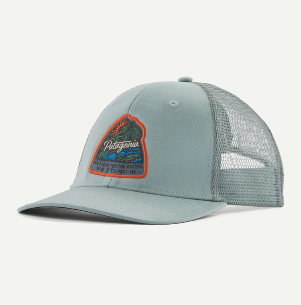 patagonia take a stand trucker in thermal blue