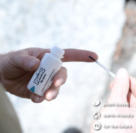 rhino skin tip juice being used by a model