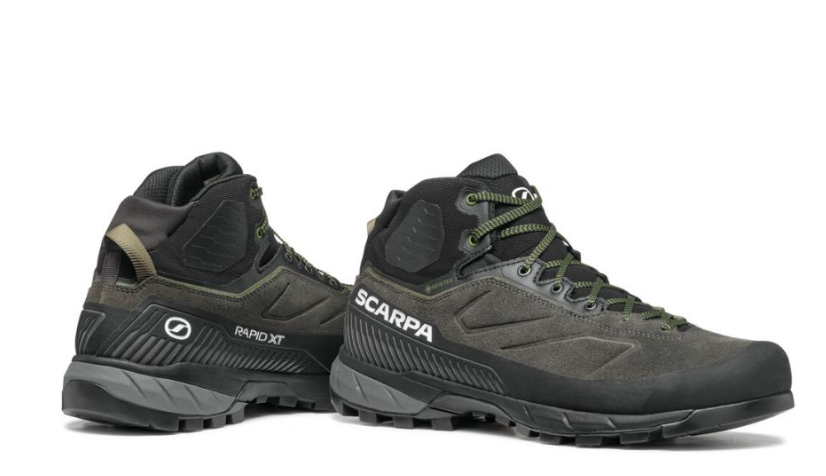 scarpa mens rapid mix gtx boot heel and side view