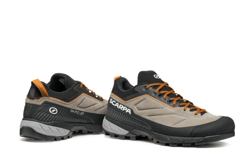 scarpa mens rapid xt approach shoe view of side and heel