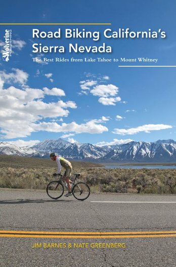 the cover of the book road biking california&#39;s sierra nevada
