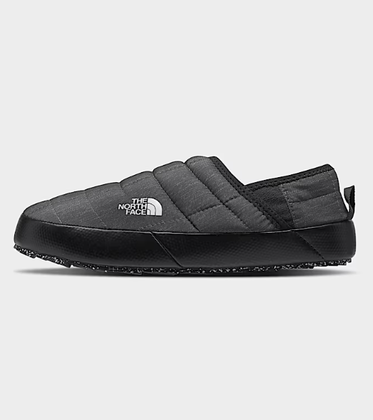 the north face womens traction mule in phantom gray side view
