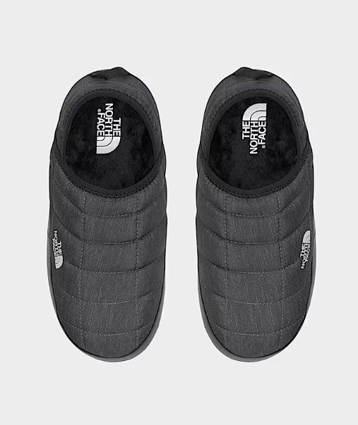 the north face womens traction mule in phantom gray top view