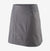 a photo of the patagonia womens tech skort in the color noble grey, front view