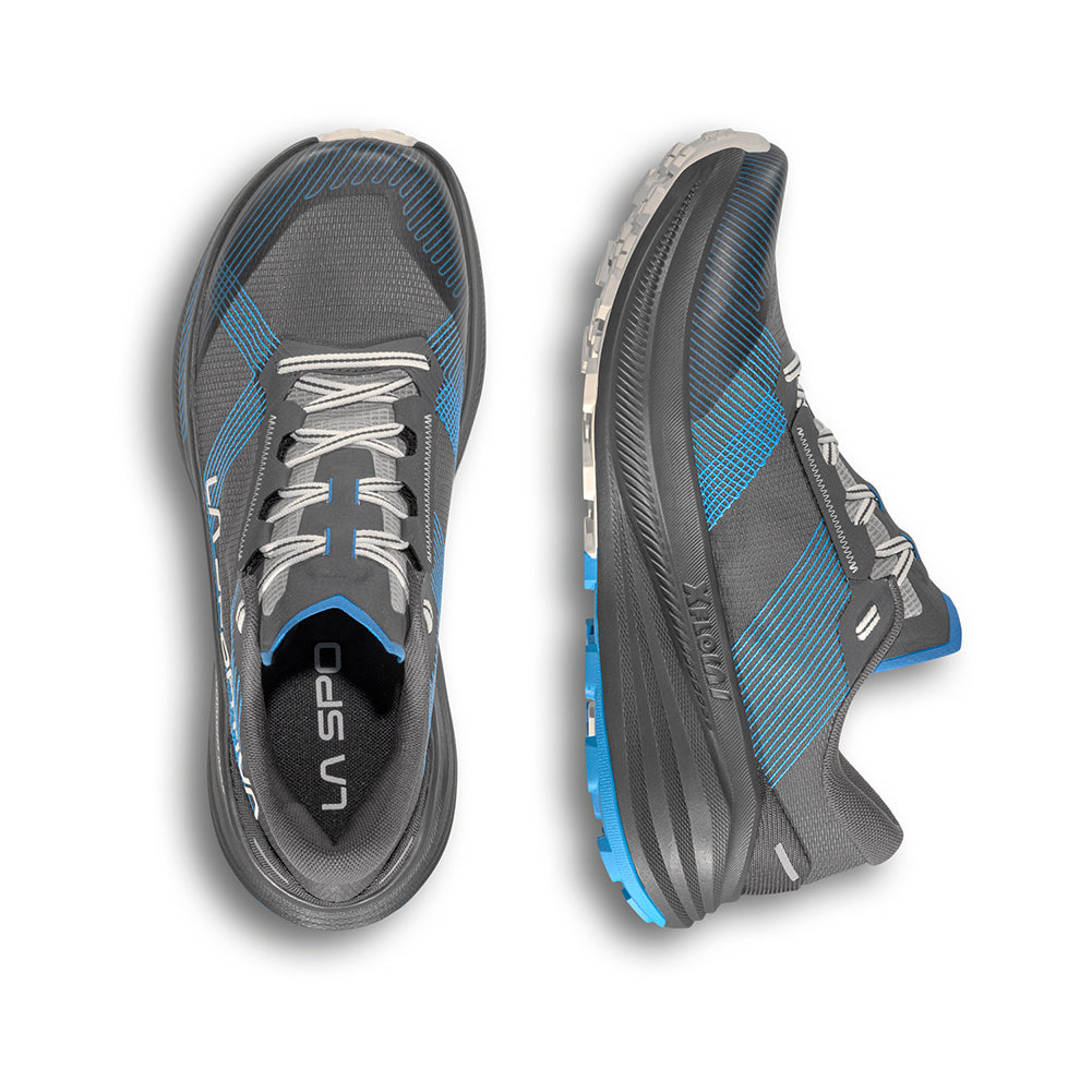 La Sportiva Prodigio Max Women's Trail Running Shoes, top and inner side view