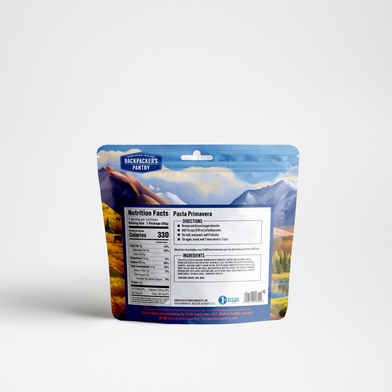 back of package