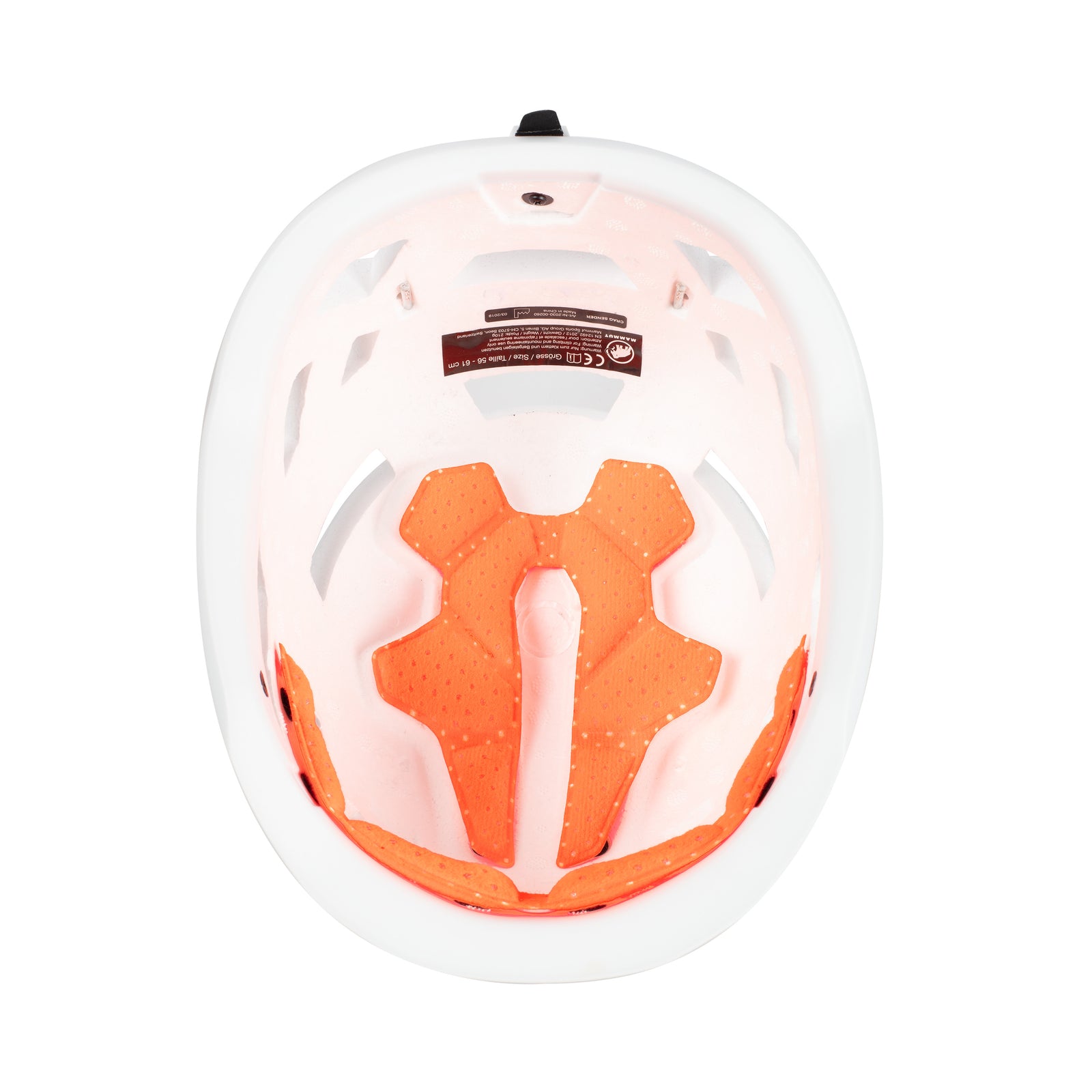 inside view of the crag sender helmet