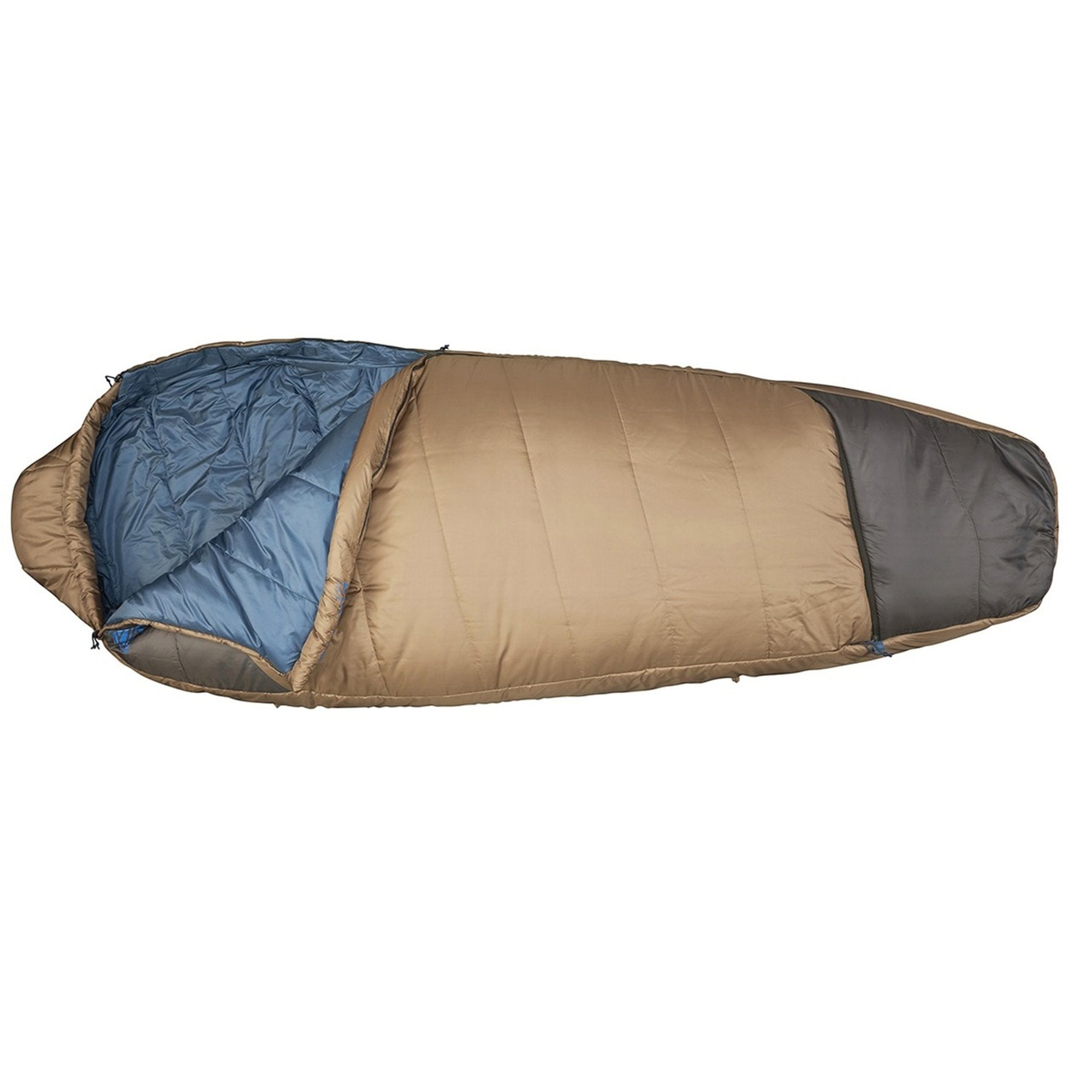 the tuck 20 sleeping bag partially unzipped