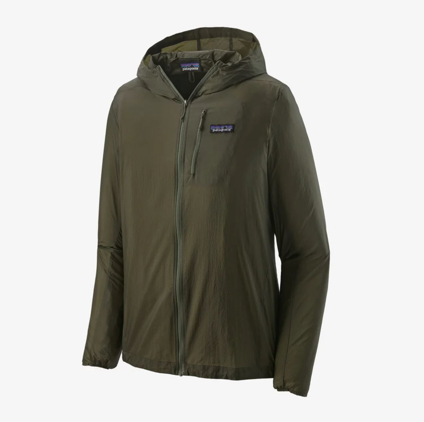 patagonia mens houdini jacket in basin green