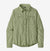 patagonia womens self guided hike long sleeve shirt in the color salvia green, front view