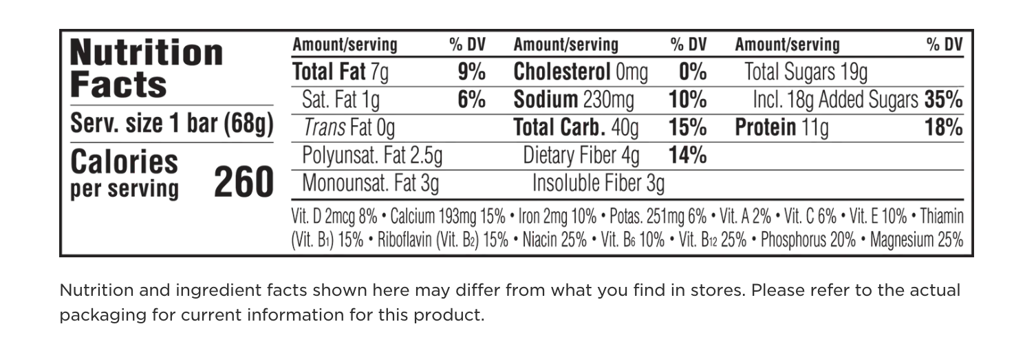 Clif Bar Crunchy Peanut Butter