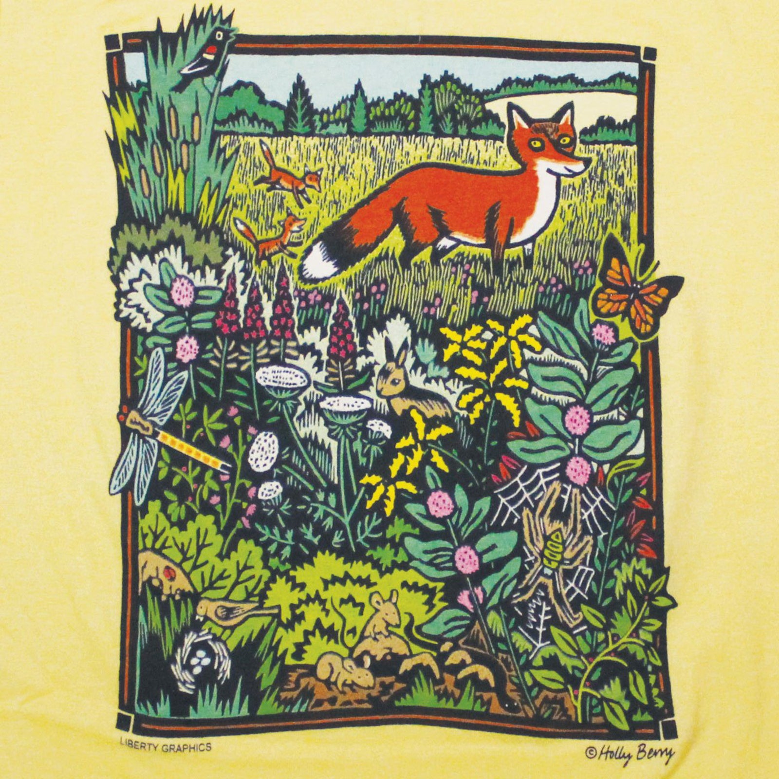 close up of toddler meadow print