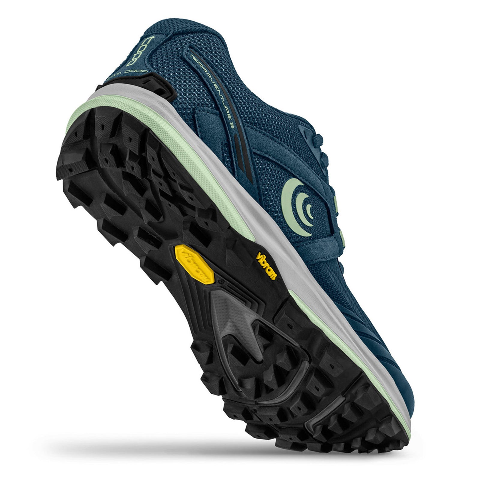 sole view shoe standing on toe