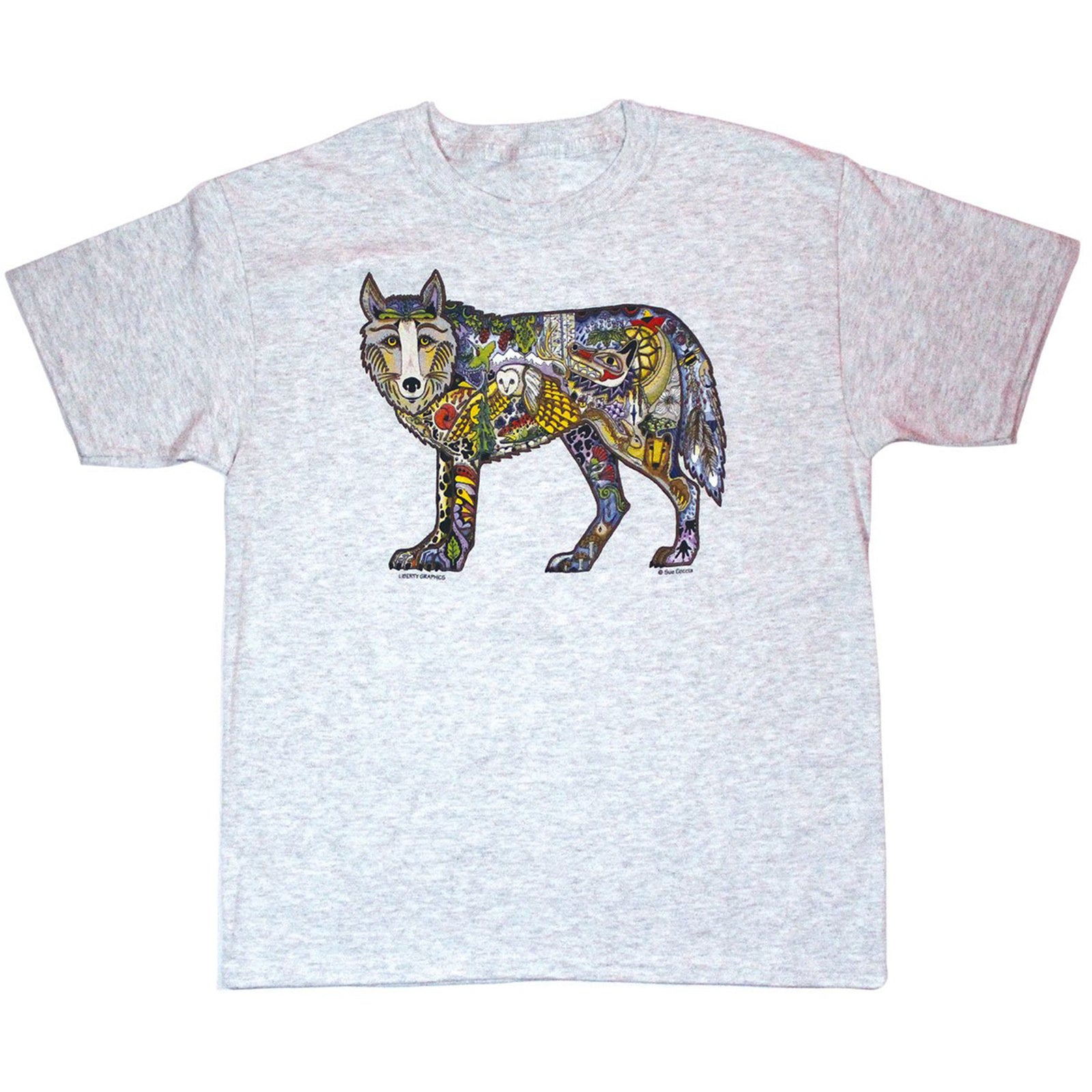 kids wolf tee