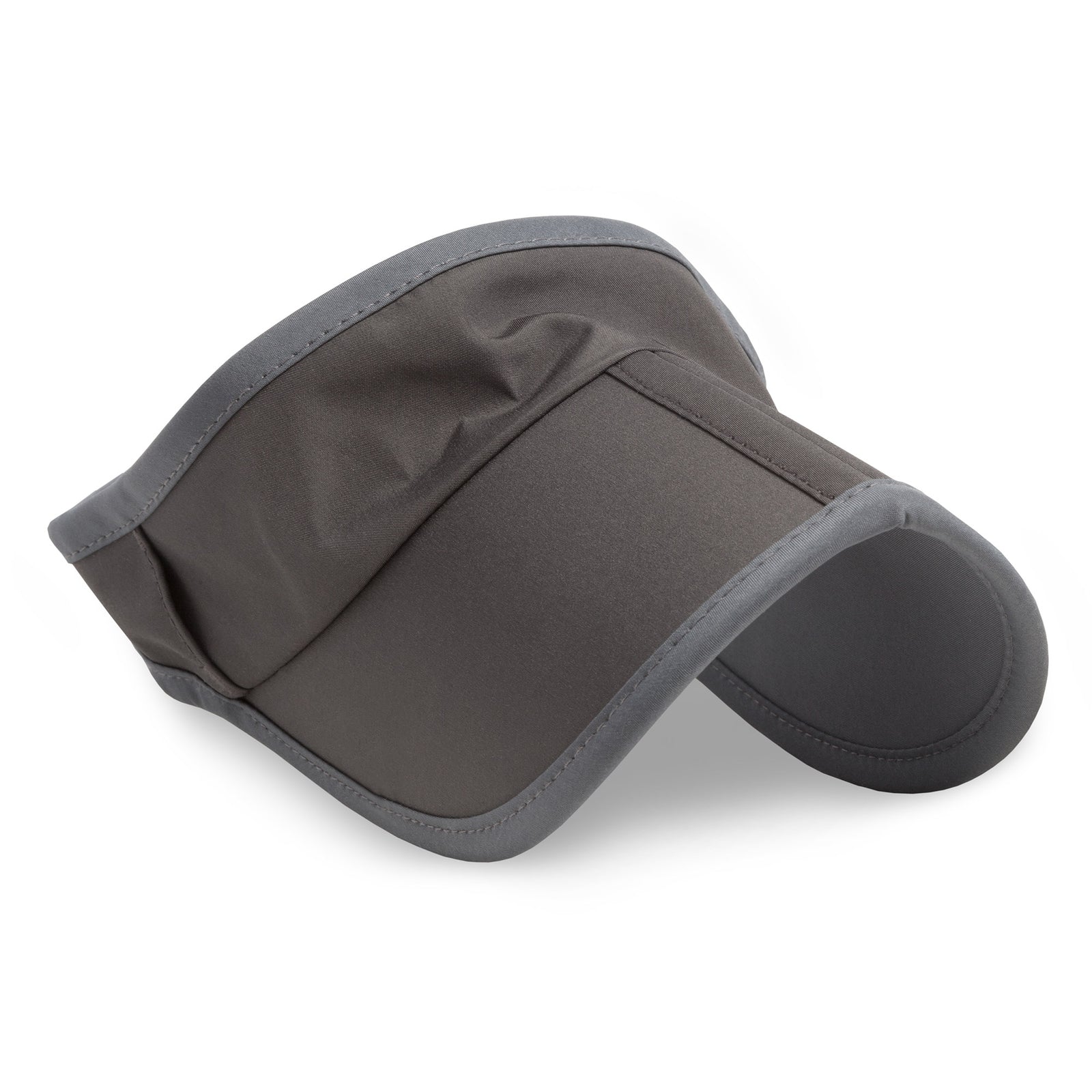 a photo of a sunday afternoon aero visor in slate, front view sort of folded