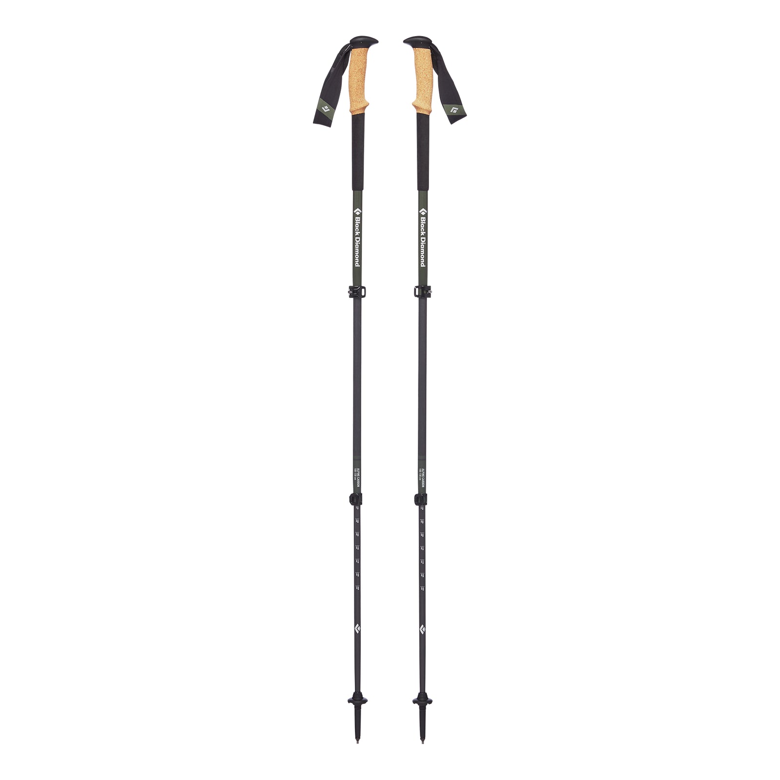 trekking poles extended
