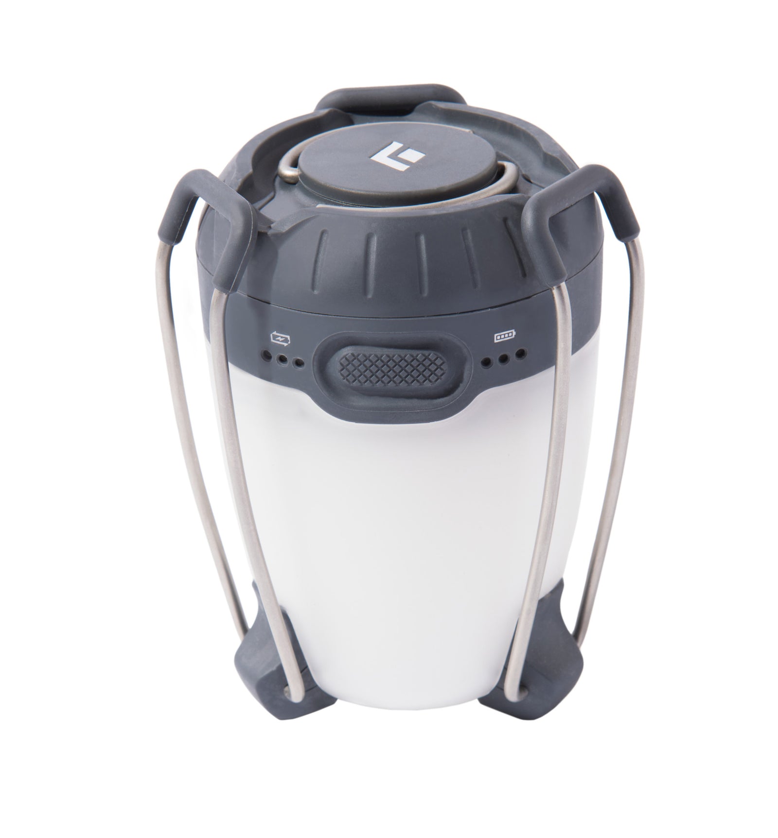 gray lantern in collapsed position