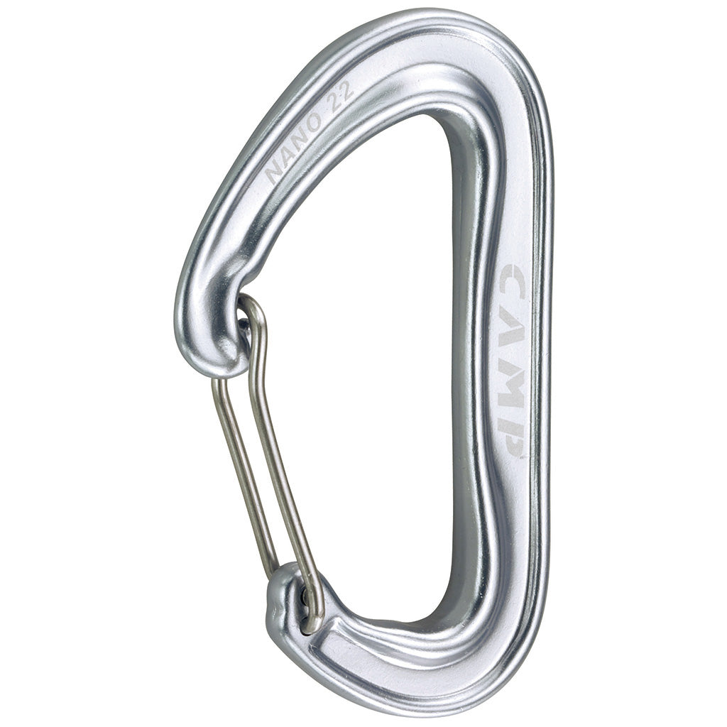 light silver nano carabiner