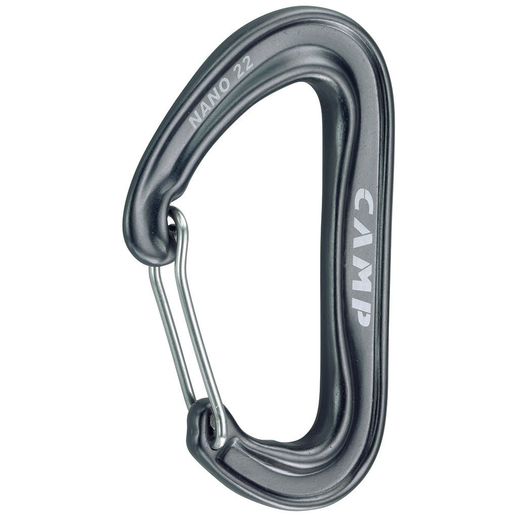 dark grey nano carabiner