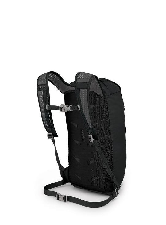 osprey daylite cinch in black, back view