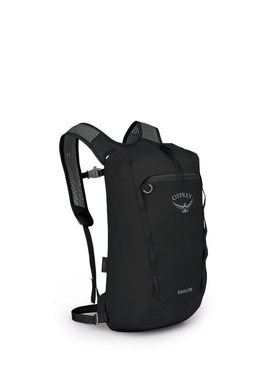 osprey daylite cinch in black, front view
